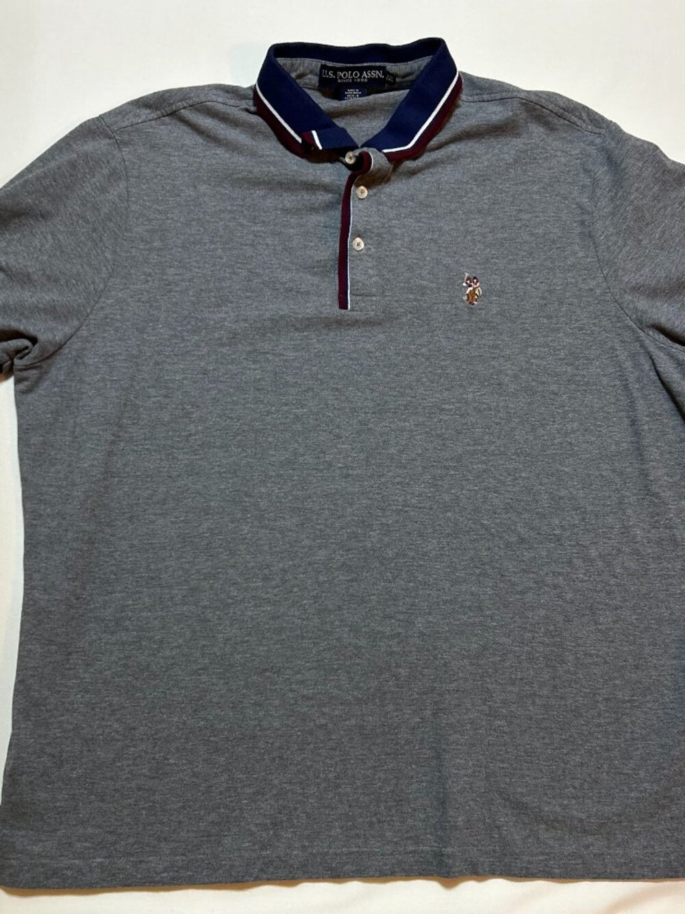 U.S. Polo Assn Polo (Men's 2XL); Short-Sleeved; Banded; Embroidered; 100
